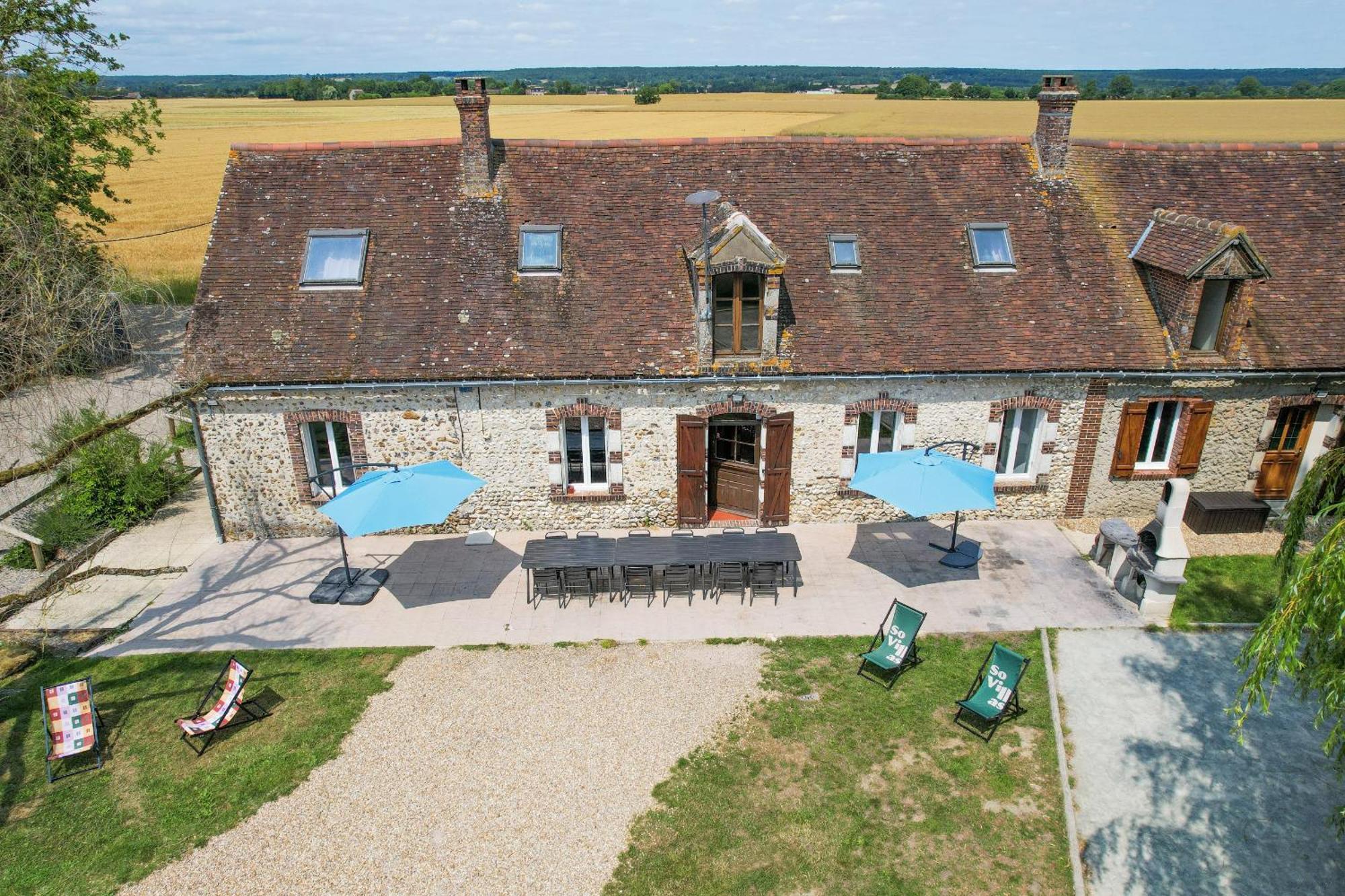 Crazy Villa Champs Corons 61 - Interior Heated Pool - 2H From Paris - 30P Les Menus エクステリア 写真